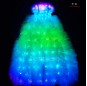 Multicolor wedding led lights prom dress for girl